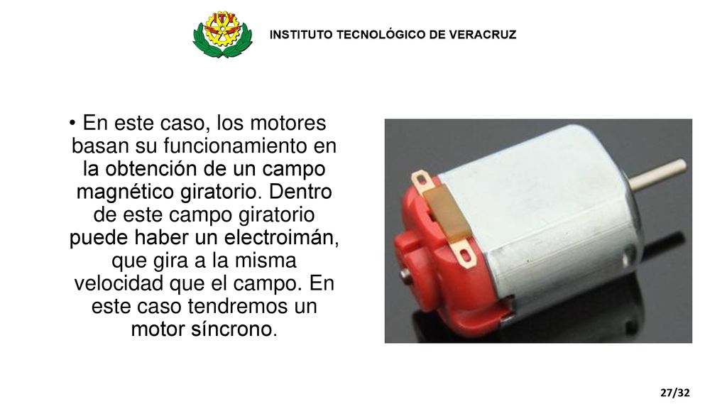 En este caso, los motores basan su funcionamiento en la obtención de un campo magnético giratorio. Dentro de este campo giratorio puede haber un electroimán, que gira a la misma velocidad que el campo. En este caso tendremos un motor síncrono.