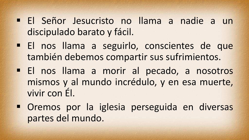 El Señor Jesucristo no llama a nadie a un discipulado barato y fácil.