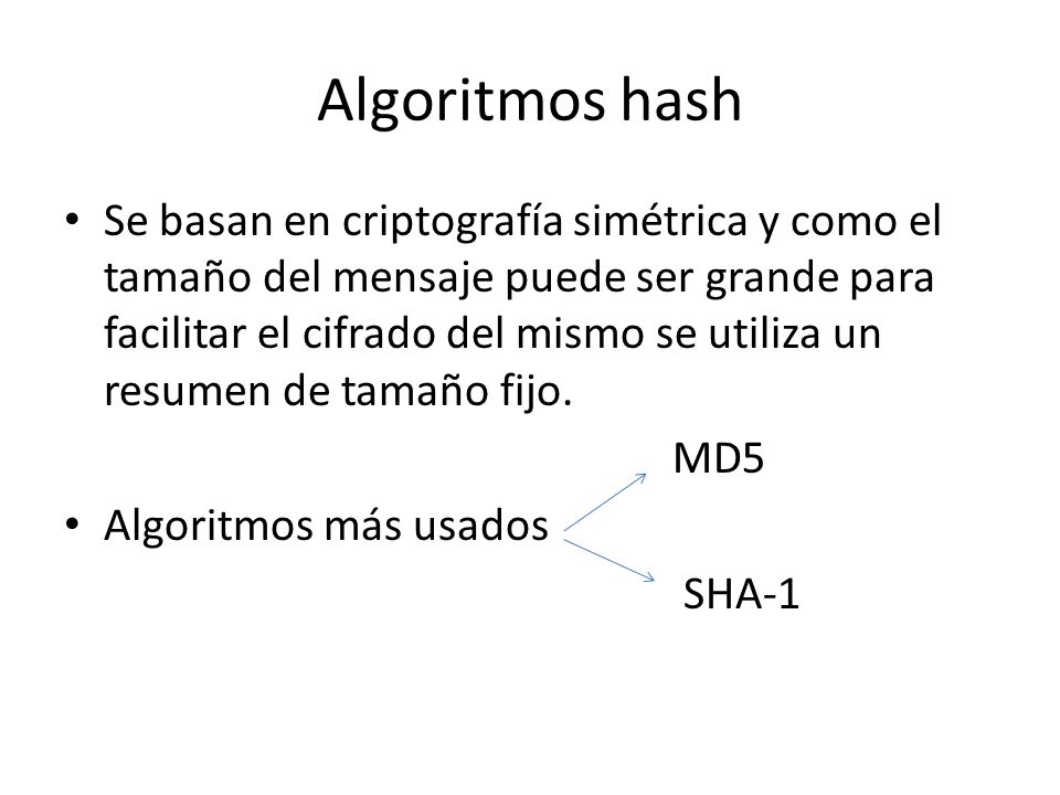 Algoritmos hash