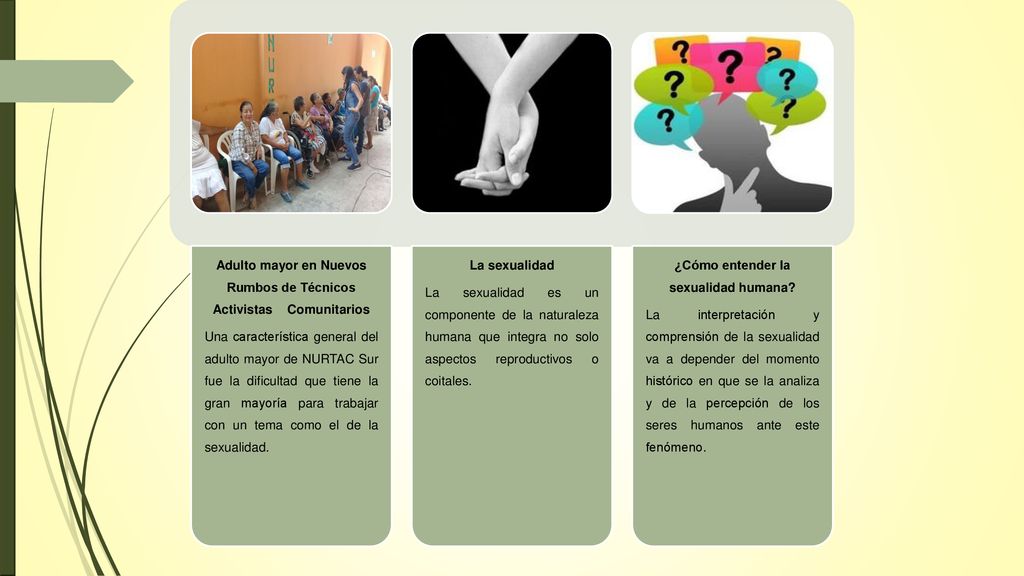 Adulto mayor en Nuevos Rumbos de Técnicos Activistas Comunitarios