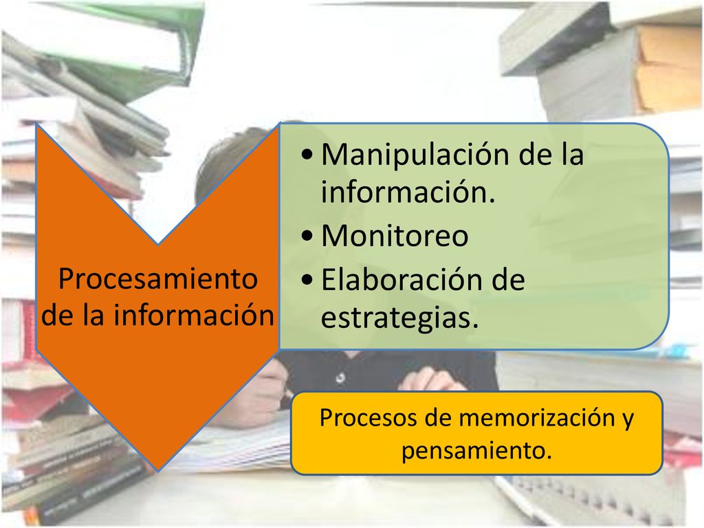 Manipulación de la información. Monitoreo Elaboración de estrategias.