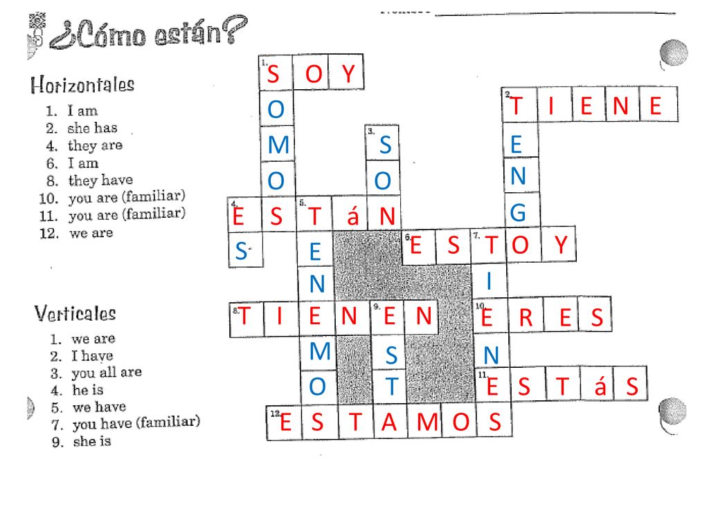 S O Y O. T I E N E. M. S. E. N. O. O. E S T á N. G. E S T O Y.