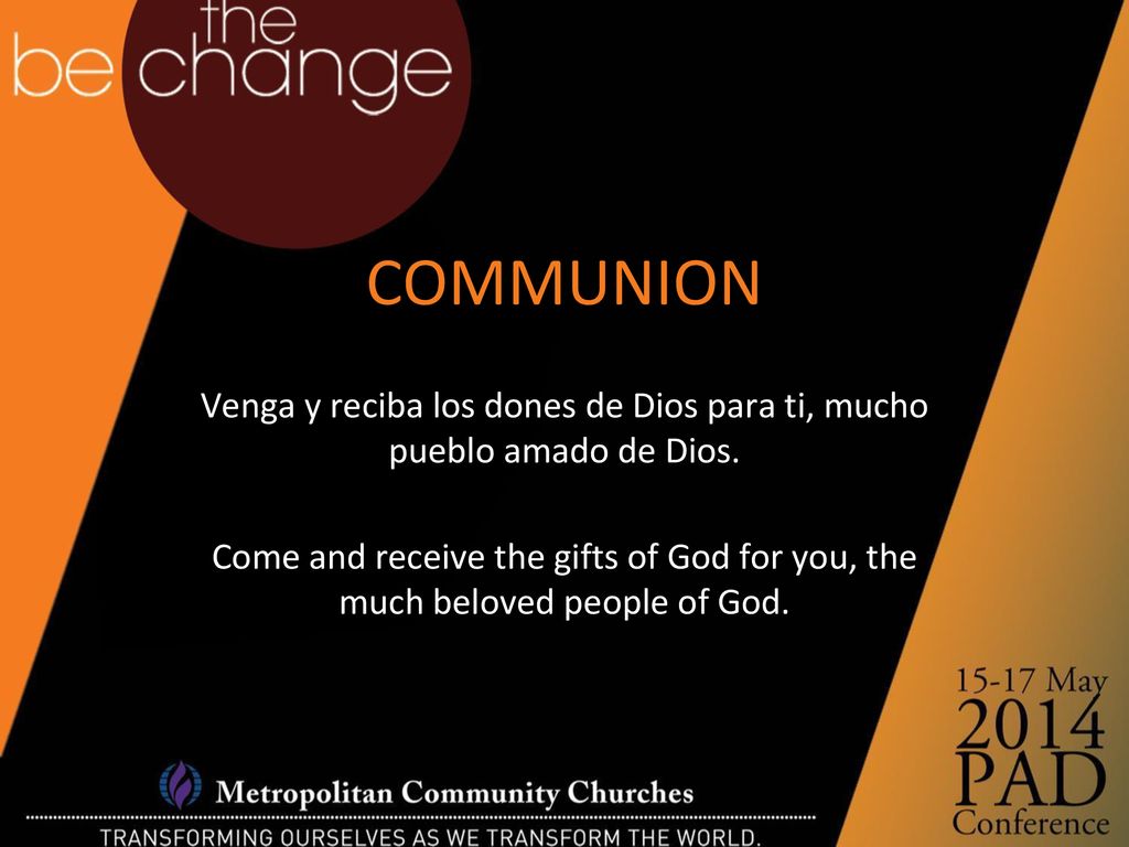 Venga y reciba los dones de Dios para ti, mucho pueblo amado de Dios.