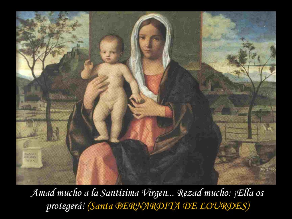 Amad mucho a la Santísima Virgen. Rezad mucho: ¡Ella os protegerá