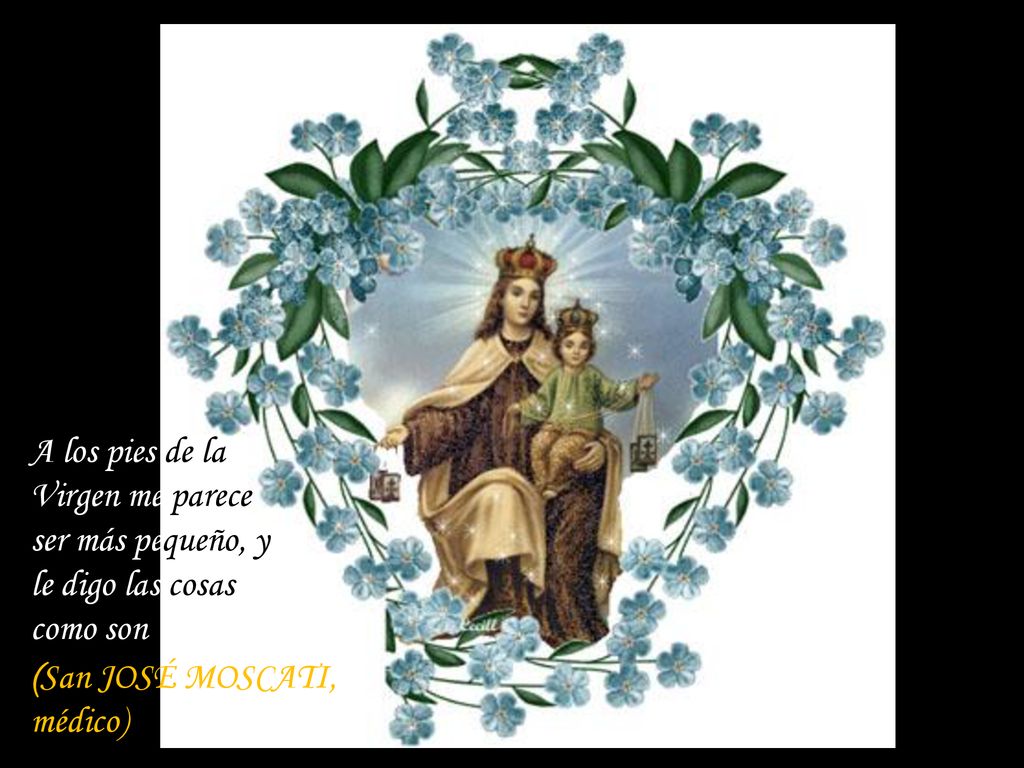 A los pies de la Virgen me parece ser más pequeño, y le digo las cosas como son