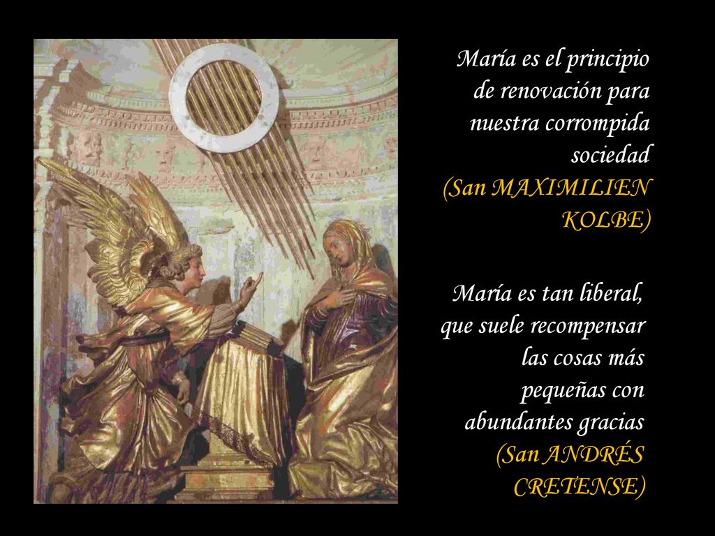 María es el principio de renovación para nuestra corrompida sociedad