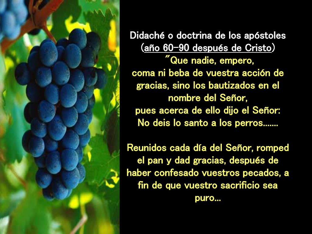 Didaché o doctrina de los apóstoles (año después de Cristo)