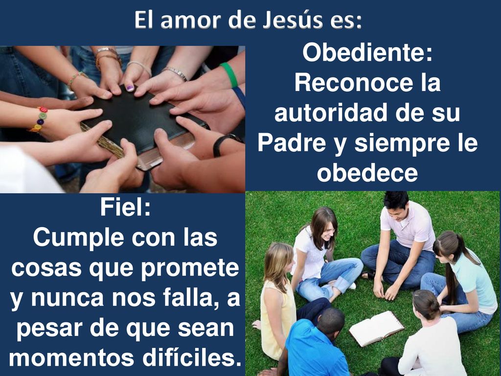 Reconoce la autoridad de su Padre y siempre le obedece