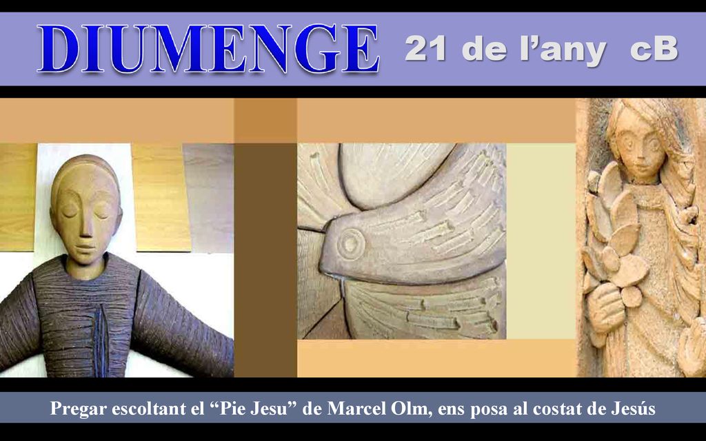 21 de l’any cB Regina Pregar escoltant el Pie Jesu de Marcel Olm, ens posa al costat de Jesús