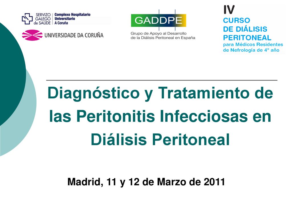 Diagnóstico y Tratamiento de las Peritonitis Infecciosas en Diálisis Peritoneal