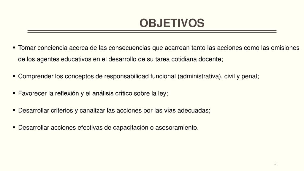Favorecer la reflexión y el análisis crítico sobre la ley;