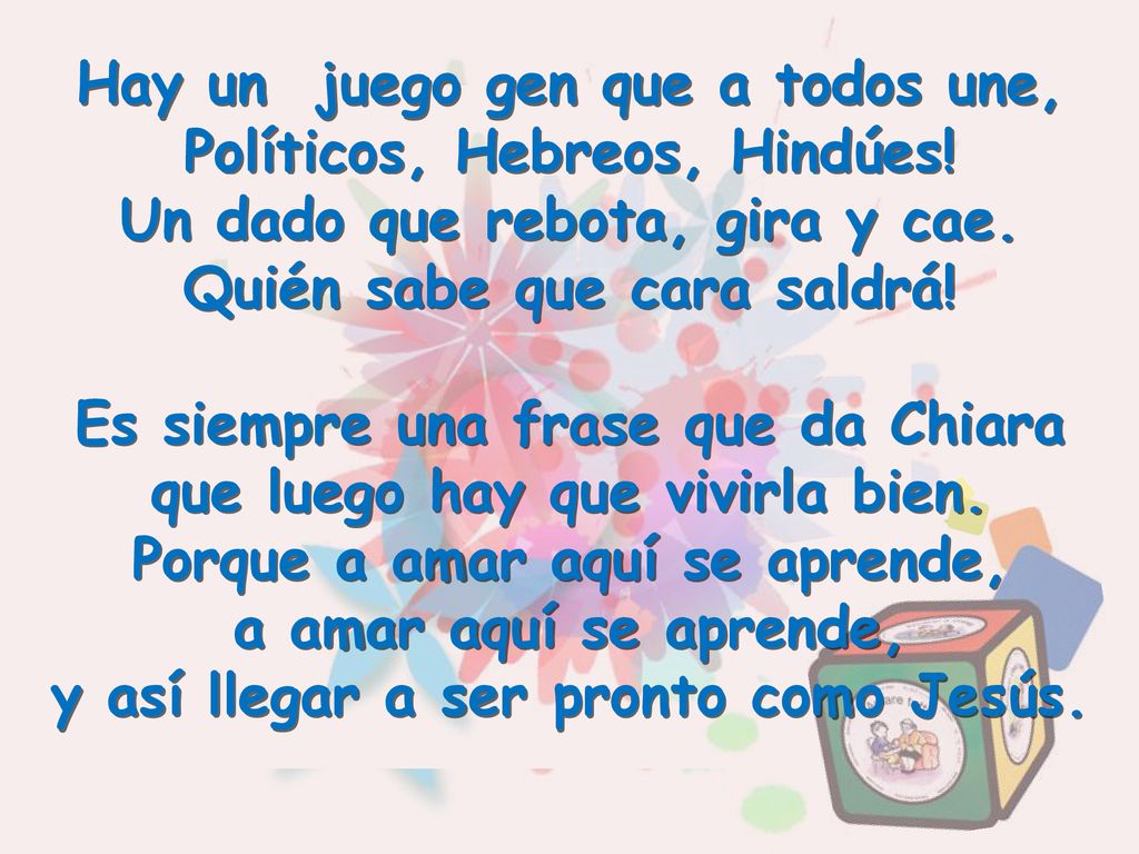 Hay un juego gen que a todos une, Políticos, Hebreos, Hindúes!