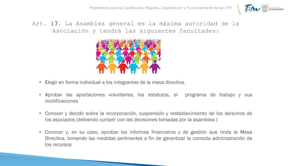 Reglamento para la Constitución, Registro, Organización y Funcionamiento de las APF