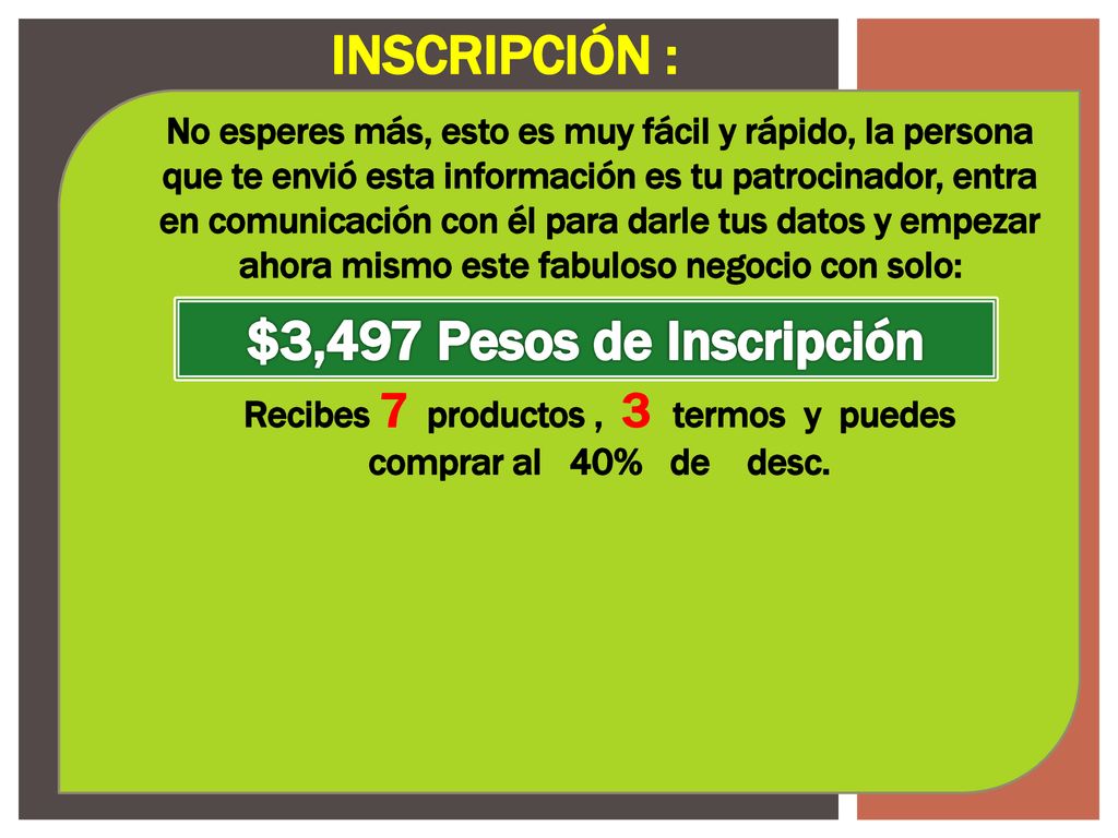 Recibes 7 productos , 3 termos y puedes comprar al 40% de desc.