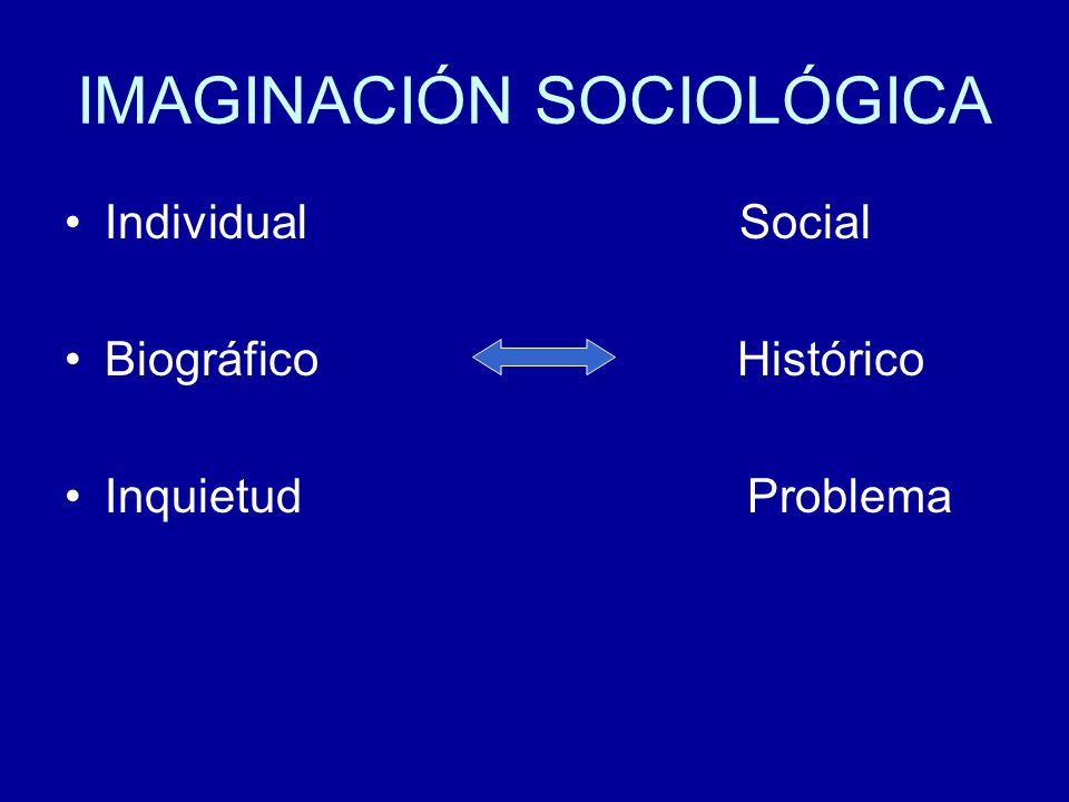 IMAGINACIÓN SOCIOLÓGICA