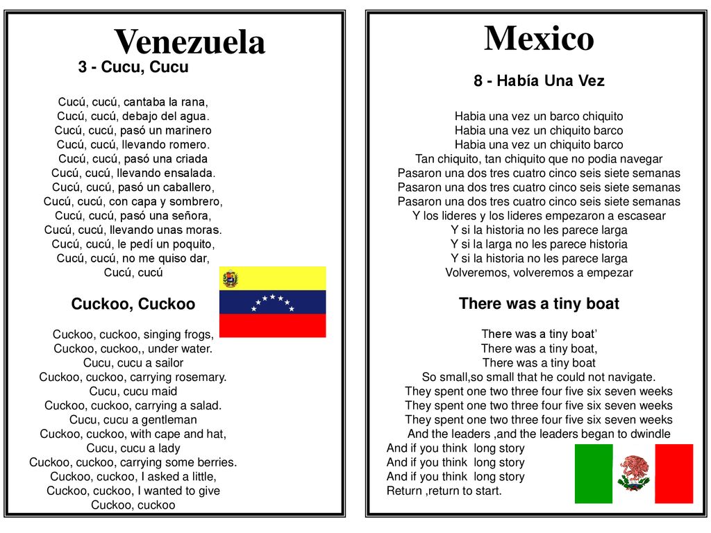 Mexico Venezuela 3 - Cucu, Cucu 8 - Había Una Vez Cuckoo, Cuckoo