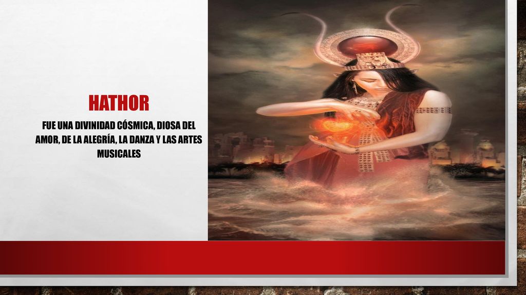 Hathor Fue una divinidad cósmica, diosa del amor, de la alegría, la danza y las artes musicales