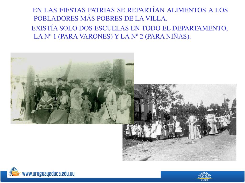 EN LAS FIESTAS PATRIAS SE REPARTÍAN ALIMENTOS A LOS POBLADORES MÁS POBRES DE LA VILLA.