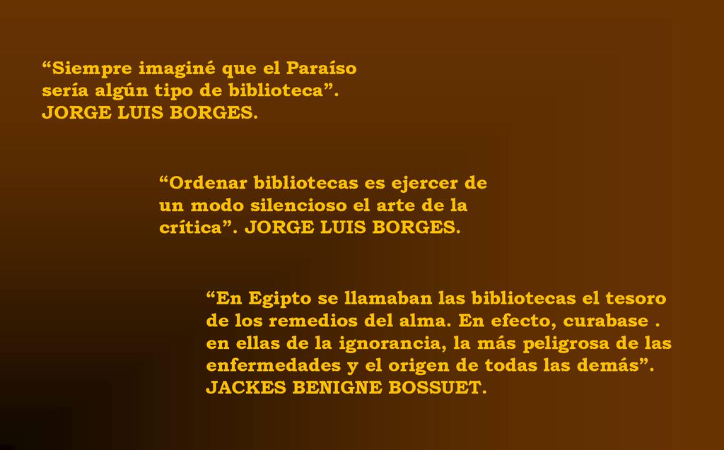 Siempre imaginé que el Paraíso sería algún tipo de biblioteca