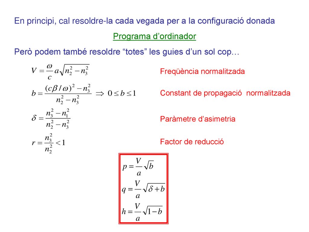En principi, cal resoldre-la cada vegada per a la configuració donada