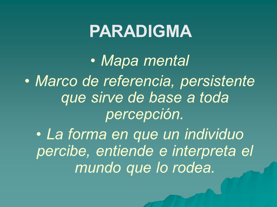 Marco de referencia, persistente que sirve de base a toda percepción.