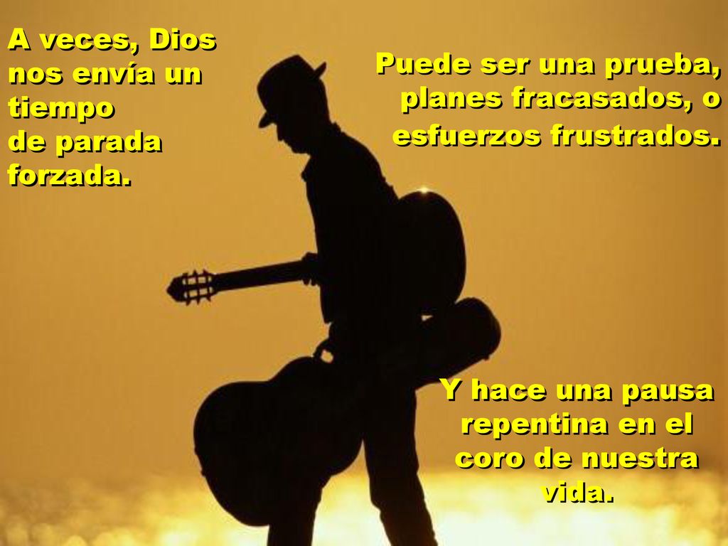 Y hace una pausa repentina en el coro de nuestra vida.