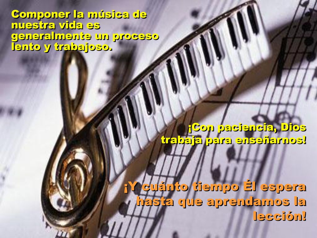 ¡Y cuánto tiempo Él espera hasta que aprendamos la lección!