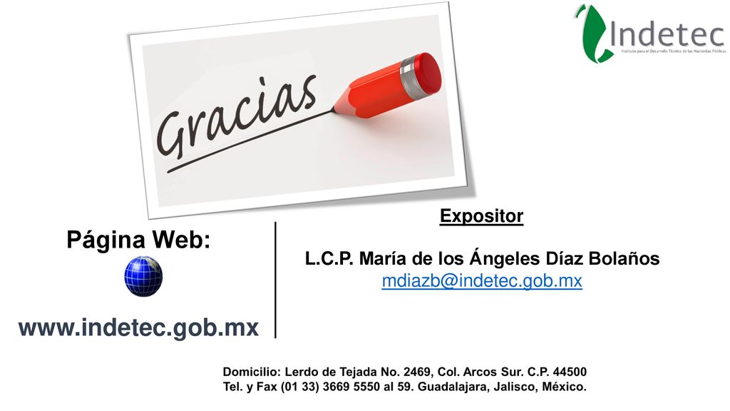 Expositor Página Web:   L.C.P. María de los Ángeles Díaz Bolaños.
