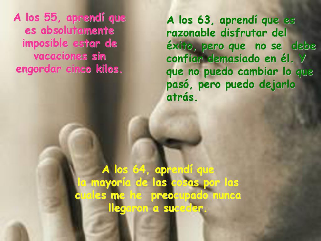 A los 55, aprendí que es absolutamente imposible estar de vacaciones sin engordar cinco kilos.