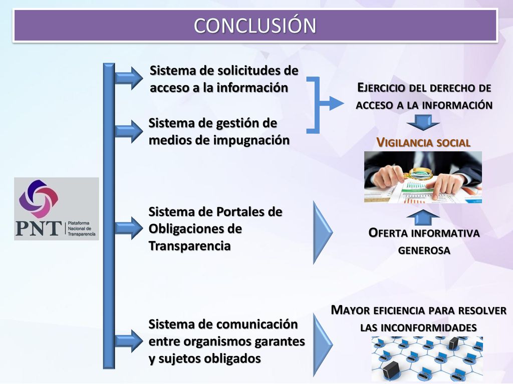 CONCLUSIÓN Sistema de solicitudes de acceso a la información