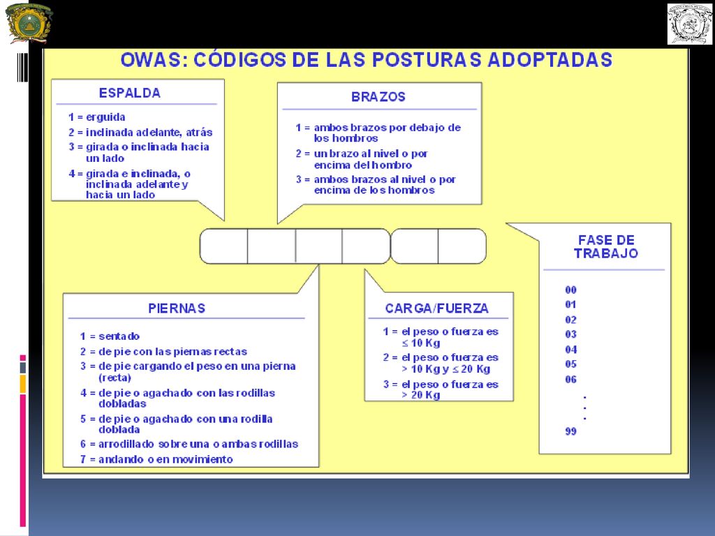A cada postura se le asignará un Código de postura conformado por cuatro dígitos.