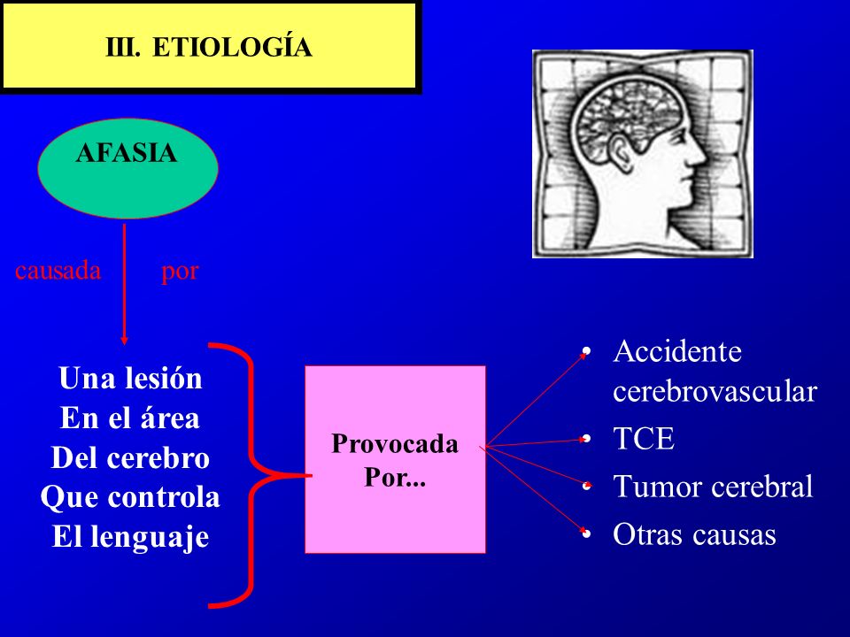 Una lesión En el área Del cerebro Que controla El lenguaje