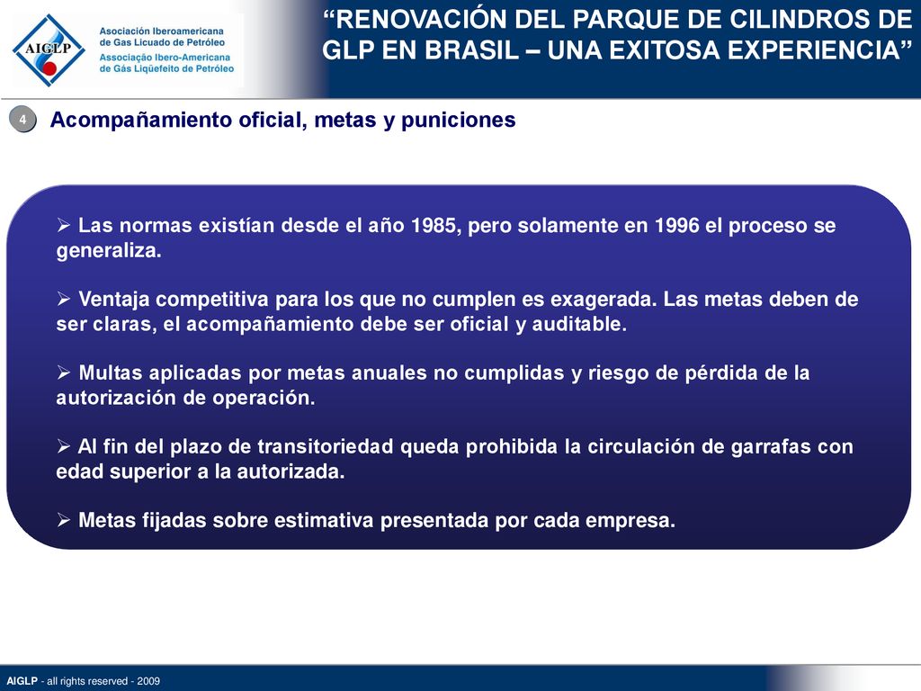 RENOVACIÓN DEL PARQUE DE CILINDROS DE GLP EN BRASIL – UNA EXITOSA EXPERIENCIA