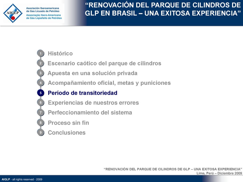 RENOVACIÓN DEL PARQUE DE CILINDROS DE GLP EN BRASIL – UNA EXITOSA EXPERIENCIA