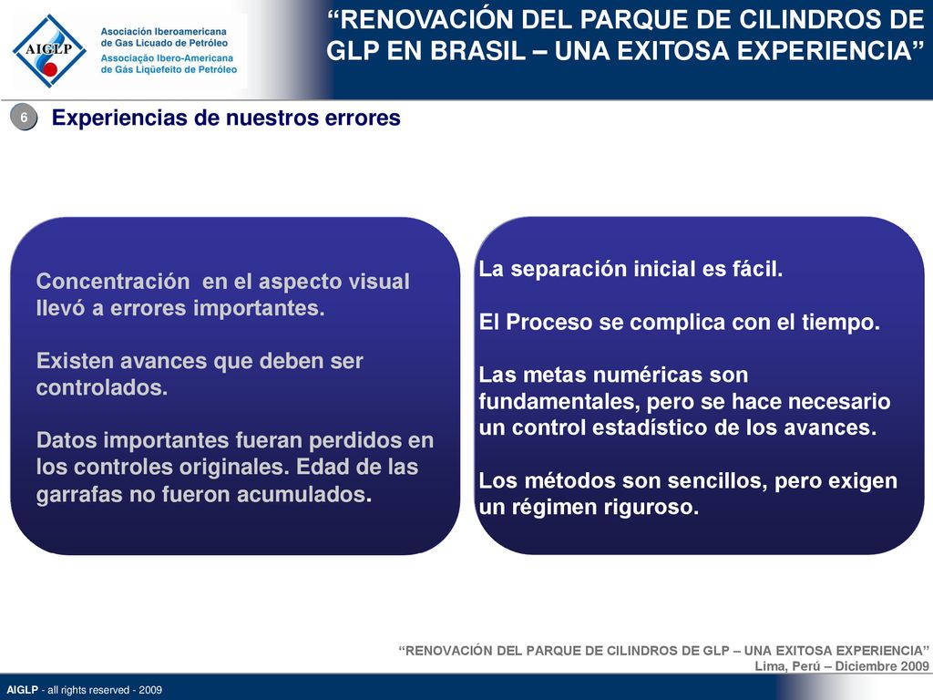 RENOVACIÓN DEL PARQUE DE CILINDROS DE GLP EN BRASIL – UNA EXITOSA EXPERIENCIA