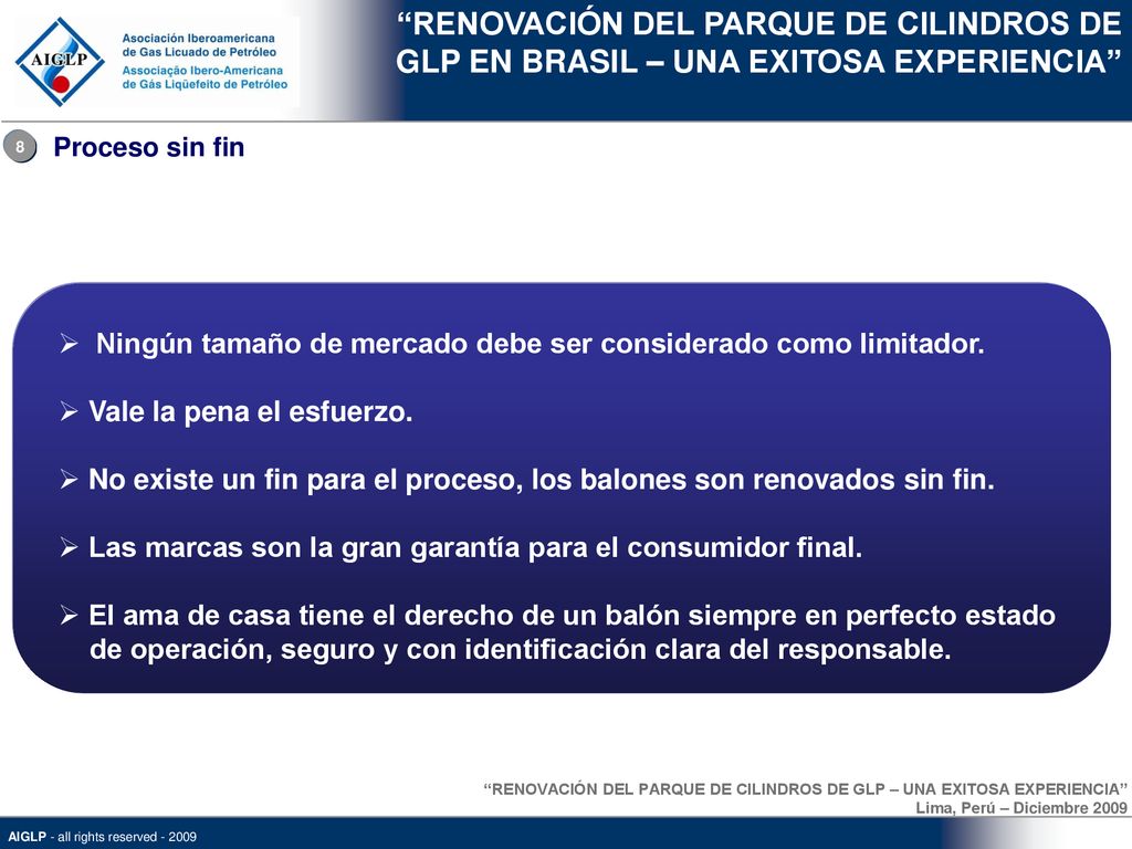 RENOVACIÓN DEL PARQUE DE CILINDROS DE GLP EN BRASIL – UNA EXITOSA EXPERIENCIA