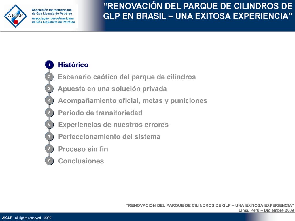 RENOVACIÓN DEL PARQUE DE CILINDROS DE GLP EN BRASIL – UNA EXITOSA EXPERIENCIA