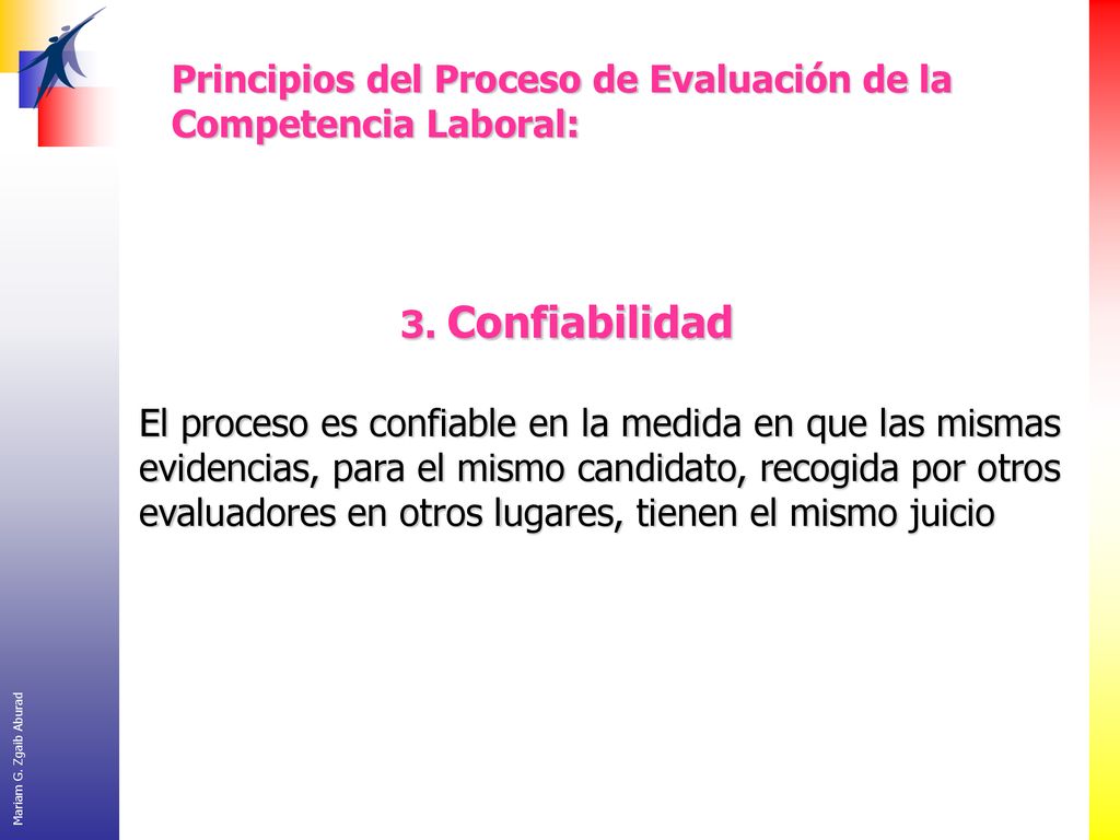 Principios del Proceso de Evaluación de la Competencia Laboral: