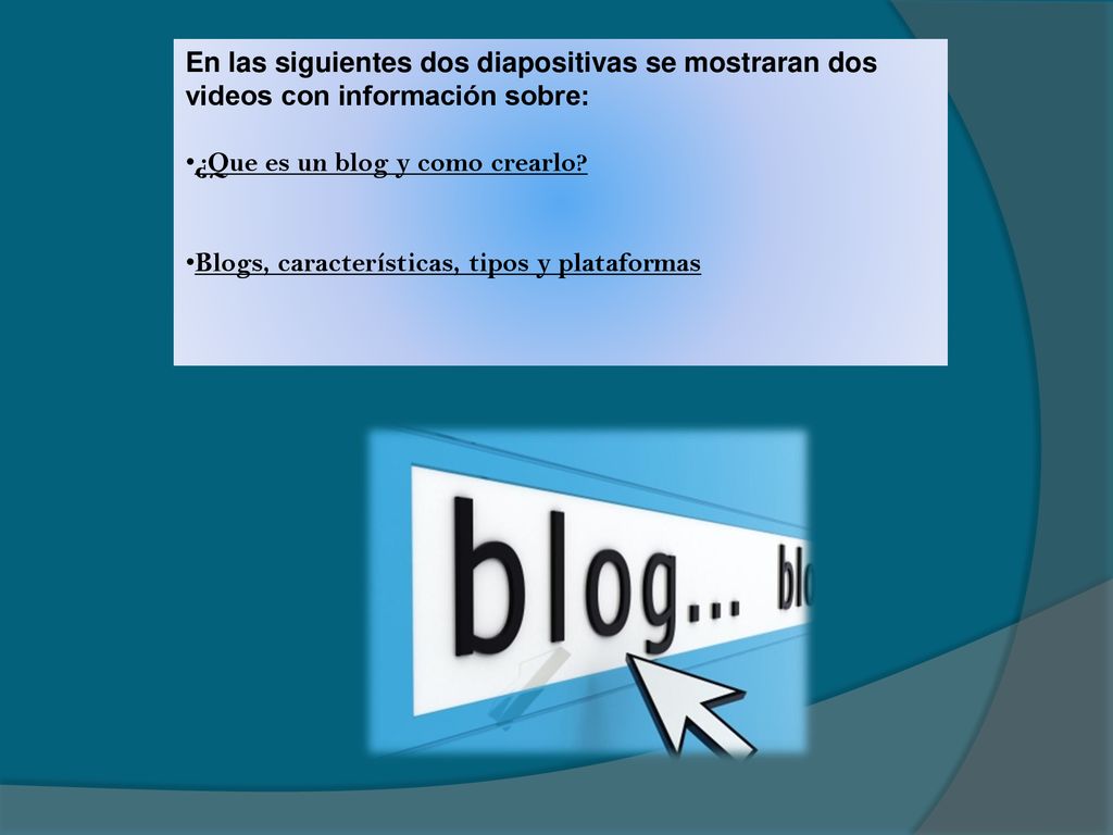 En las siguientes dos diapositivas se mostraran dos videos con información sobre: