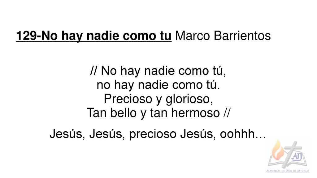 129-No hay nadie como tu Marco Barrientos // No hay nadie como tú,