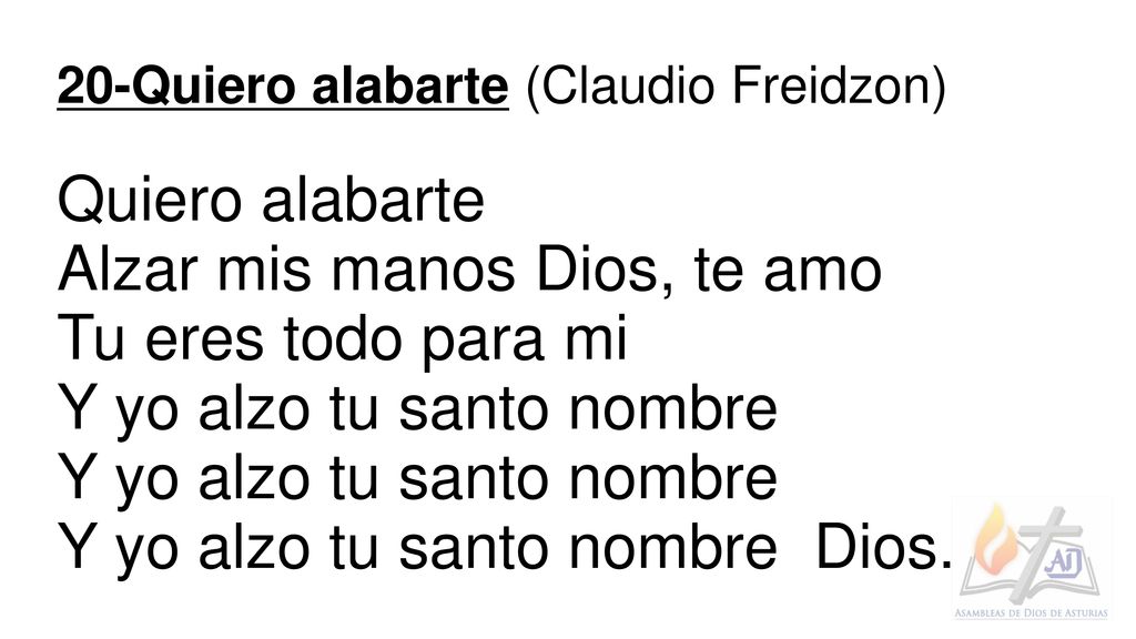 Alzar mis manos Dios, te amo Tu eres todo para mi