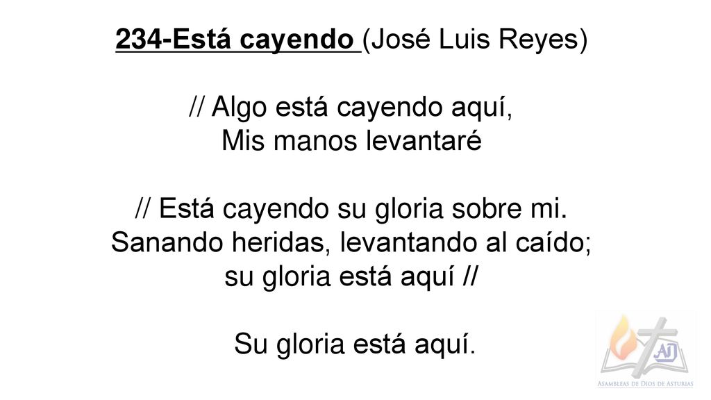 234-Está cayendo (José Luis Reyes) // Algo está cayendo aquí,