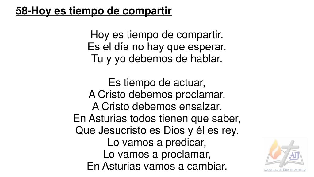 58-Hoy es tiempo de compartir Hoy es tiempo de compartir.
