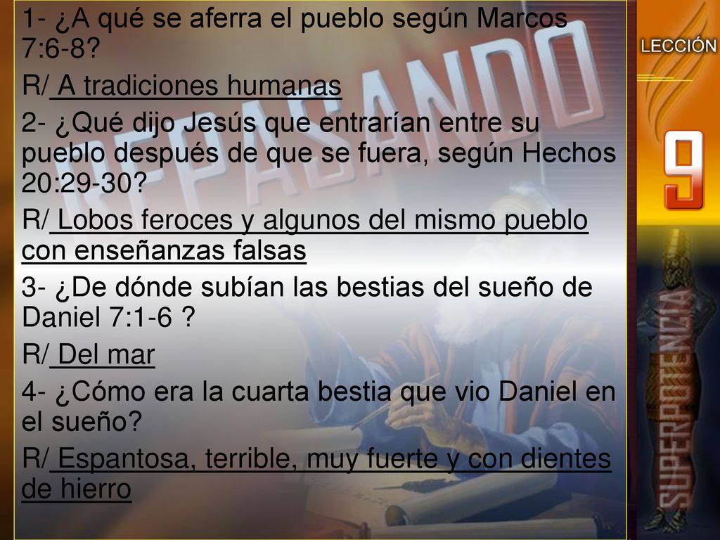 1- ¿A qué se aferra el pueblo según Marcos 7:6-8
