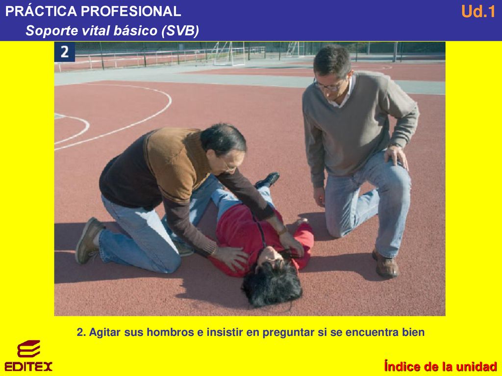 2. Agitar sus hombros e insistir en preguntar si se encuentra bien