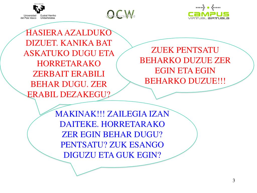 ZUEK PENTSATU BEHARKO DUZUE ZER EGIN ETA EGIN BEHARKO DUZUE!!!