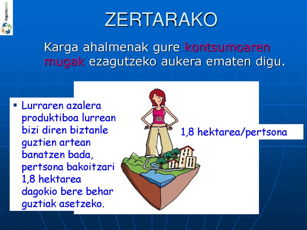 ZERTARAKO Karga ahalmenak gure kontsumoaren mugak ezagutzeko aukera ematen digu.
