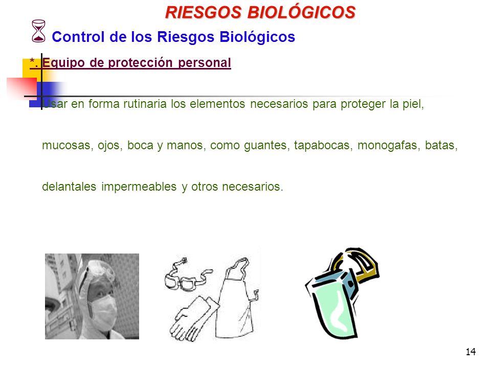 RIESGOS BIOLÓGICOS Control de los Riesgos Biológicos