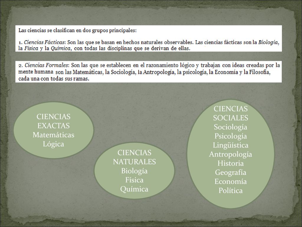 CIENCIAS SOCIALES Sociología. Psicología. Lingüística. Antropología. Historia. Geografía. Economía.