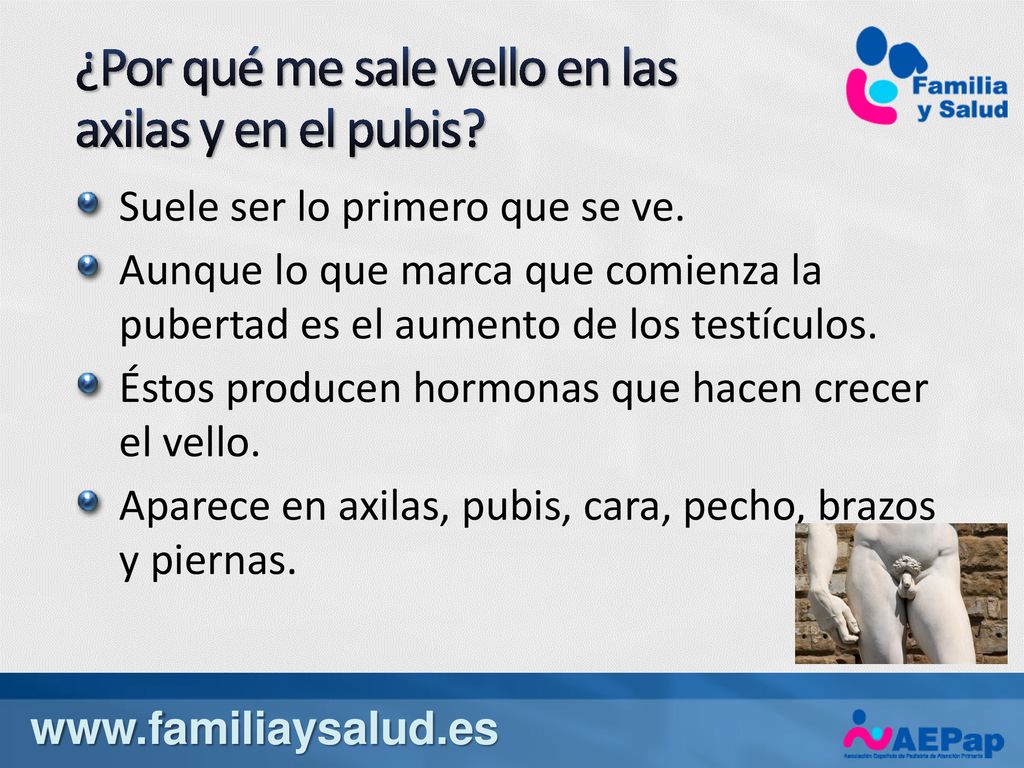 ¿Por qué me sale vello en las axilas y en el pubis